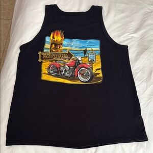 Harley-Davidson Black Tank with Orange Logo